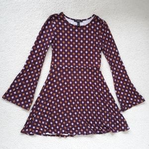 Forever 21 Bell Sleeve Floral Dress